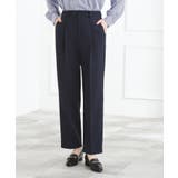 ネイビー(094) | 【マシンウォッシュ/防シワ/S-3L】着回しできるカセット服テーパードパンツ | grove