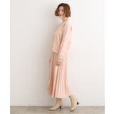 【SETUP可能】冬から春まで軽やかに ラメラインニットプリーツスカート | grove | 詳細画像6