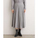 【SETUP可能】冬から春まで軽やかに ラメラインニットプリーツスカート | grove | 詳細画像13