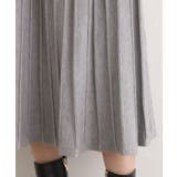 【SETUP可能】冬から春まで軽やかに ラメラインニットプリーツスカート | grove | 詳細画像18