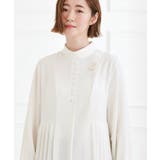 【マシンウォッシュ/防シワ/UVカット】裾プリーツ取り外しボウタイブラウス | grove | 詳細画像7 