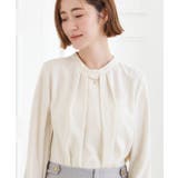 【マシンウォッシュ/防シワ/UVカット】ボウタイブラウス【マルチWAY】 | grove | 詳細画像4 