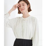 【マシンウォッシュ/防シワ/UVカット】ボウタイブラウス【マルチWAY】 | grove | 詳細画像19 