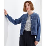 ブルー(093) | 着心地軽やか、動きやすいストレッチデニムジャケット | grove