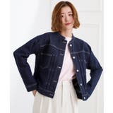 ネイビー(094) | 着心地軽やか、動きやすいストレッチデニムジャケット | grove