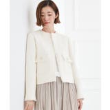 【ハレの日・通勤】着回しできる上品ツイードジャケット | grove | 詳細画像3 