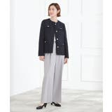 【ハレの日 通勤】きちんとからカジュアルまで着回せる、ミドル丈ツイードジャケット | grove | 詳細画像6 