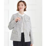 【ハレの日 通勤】きちんとからカジュアルまで着回せる、ミドル丈ツイードジャケット | grove | 詳細画像9 