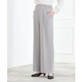 【マシンウォッシュ/防シワ/S-3L】着回しできるカセット服ワイドパンツ | grove | 詳細画像1 