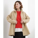 ベージュ(052) | 【撥水 シルエット2WAY】羽織るだけでサマになる、スタンドネックテントラインコ… | grove