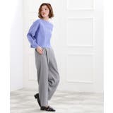 スタイリングが上品に決まる、ウールライクワイドパンツ | grove | 詳細画像4 