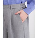 スタイリングが上品に決まる、ウールライクワイドパンツ | grove | 詳細画像24 