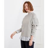 ラグランスリーブ肩釦ニット | grove | 詳細画像2 