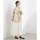 【撥水/シルエット2WAY】軽やかミドルトレンチコート | grove | 詳細画像10