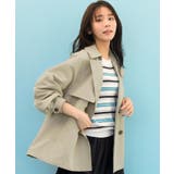 【貴島明日香さん着用】【撥水/シルエット2WAY】軽やかミドルトレンチコート | grove | 詳細画像1