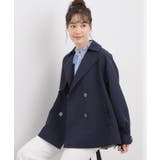 ネイビー(094) | 【撥水/シルエット2WAY】軽やかミドルトレンチコート | grove