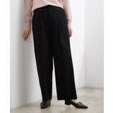 ブラック(019) | きれい見えと快適さを両立する 春夏対応ワイドパンツ | grove