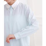 ビジューカラー とろみシャツ | grove | 詳細画像18 