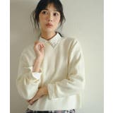 ビジューカラー とろみシャツ | grove | 詳細画像1 