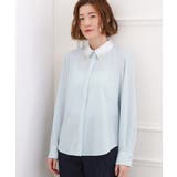 ブルー(091) | ビジューカラー とろみシャツ | grove