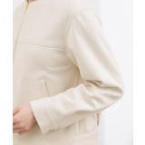 スエードライク ノーカラーブルゾン | grove | 詳細画像19 