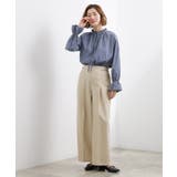 シンプルを品よく格上げ サイドビットワイドパンツ | grove | 詳細画像6