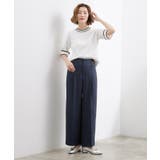 シンプルを品よく格上げ サイドビットワイドパンツ | grove | 詳細画像10