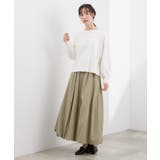 軽やかに揺れて、旬のムードを纏う エスカルゴバルーンスカート | grove | 詳細画像13 