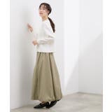 軽やかに揺れて、旬のムードを纏う エスカルゴバルーンスカート | grove | 詳細画像14 