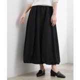 ブラック(019) | 軽やかに揺れて、旬のムードを纏う エスカルゴバルーンスカート | grove