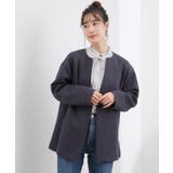 ダンボールジャージ ノーカラーミドルコート | grove | 詳細画像7 