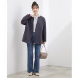 ダンボールジャージ ノーカラーミドルコート | grove | 詳細画像8 