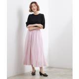 動くたびに表情が生まれる 軽やかストライププリーツスカート | grove | 詳細画像7 