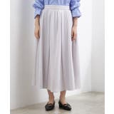 動くたびに表情が生まれる 軽やかストライププリーツスカート | grove | 詳細画像14 