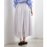 動くたびに表情が生まれる 軽やかストライププリーツスカート | grove | 詳細画像16 