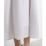 動くたびに表情が生まれる 軽やかストライププリーツスカート | grove | 詳細画像19 