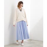 動くたびに表情が生まれる 軽やかストライププリーツスカート | grove | 詳細画像12 