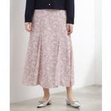 ピンクフラワー(171) | フラワープリント楊柳マーメイドスカート | grove