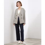 【貴島明日香さん着用】リネンライクカラーレスジャケット | grove | 詳細画像6 