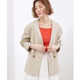 【貴島明日香さん着用】リネンライクカラーレスジャケット | grove | 詳細画像15 