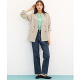 【貴島明日香さん着用】リネンライクカラーレスジャケット | grove | 詳細画像13 