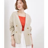 ベージュ(052) | 【貴島明日香さん着用】リネンライクカラーレスジャケット | grove