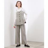 高評価!【貴島明日香さん着用・カセット服】リネンライクソフトフレアパンツ | grove | 詳細画像5