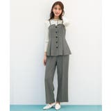 高評価!【貴島明日香さん着用・カセット服】リネンライクソフトフレアパンツ | grove | 詳細画像1