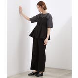 【貴島明日香さん着用・カセット服】リネンライク ペプラムビスチェ | grove | 詳細画像8