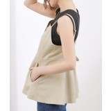 【貴島明日香さん着用・カセット服】リネンライク ペプラムビスチェ | grove | 詳細画像16