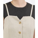 【貴島明日香さん着用・カセット服】リネンライク ペプラムビスチェ | grove | 詳細画像18