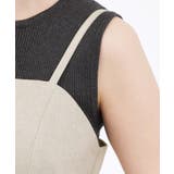 【貴島明日香さん着用・カセット服】リネンライク ペプラムビスチェ | grove | 詳細画像19