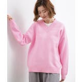 ラフさときれいめを両立する、大人のスウェットライクVネックニット | grove | 詳細画像7 