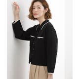 コットンブレンド襟付きカーディガン | grove | 詳細画像24